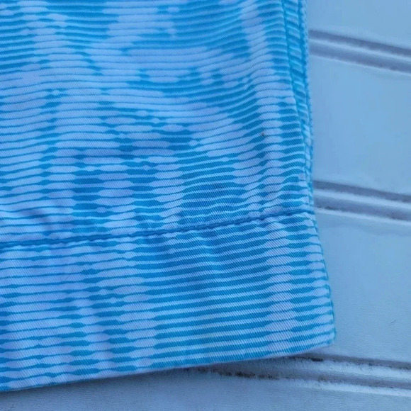 Aeropostale Men's Shorts Aqua Blue Size 30 Palm Tree 9" Inseam Casual Cotton - Picture 8 of 10